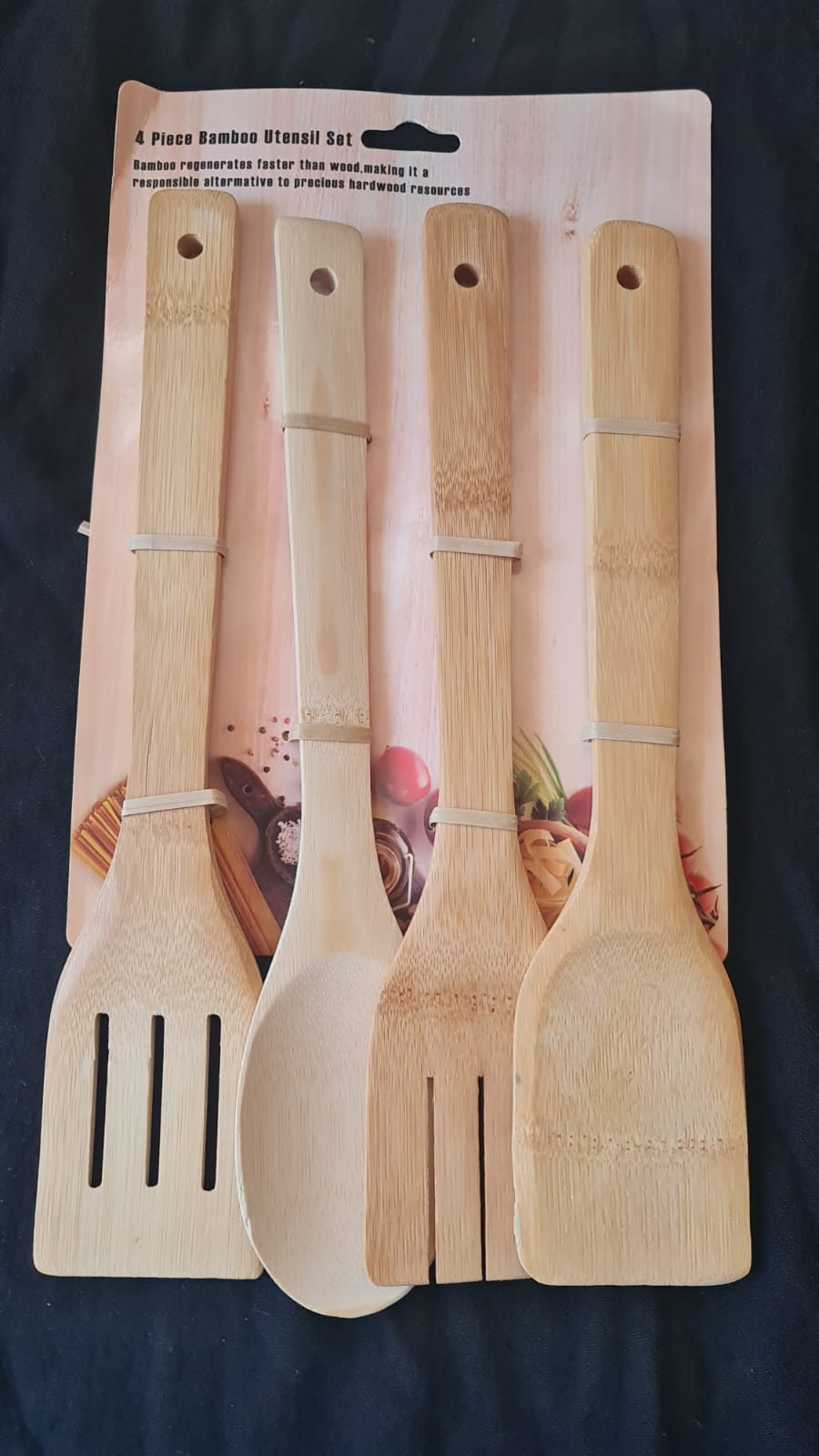 Personalized Bamboo Utensil 4 piece